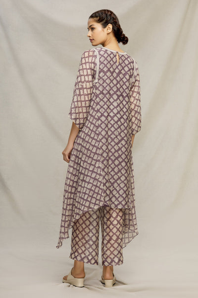 GREY THREAD EMBROIDERED KURTA SET Fashion MYOHO 