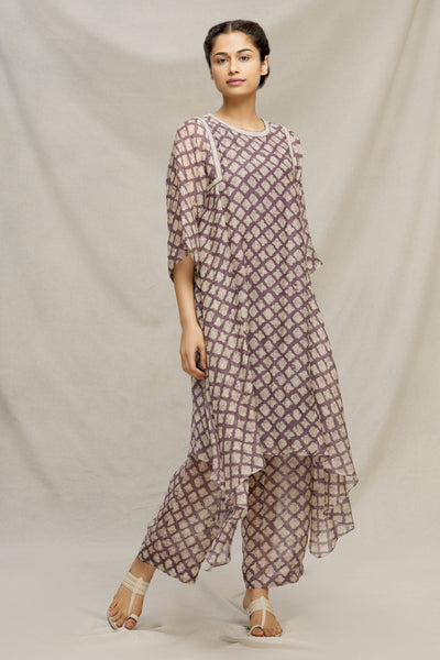 GREY THREAD EMBROIDERED KURTA SET Fashion MYOHO 