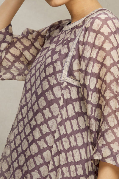 GREY THREAD EMBROIDERED KURTA SET Fashion MYOHO 
