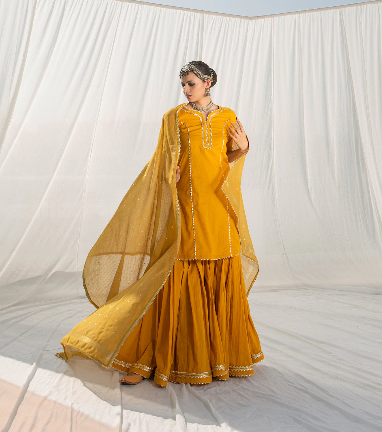 Gulbahar Sharara Set Fashion Khara Kapas