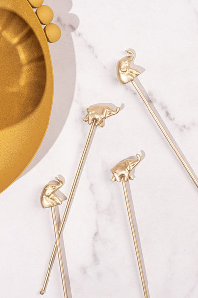 Haathi Stirrers-Set of 4 Home Gado Living 