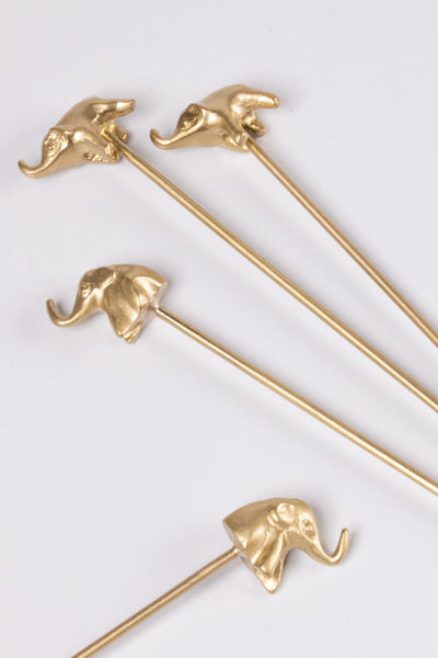 Haathi Stirrers-Set of 4 Home Gado Living 