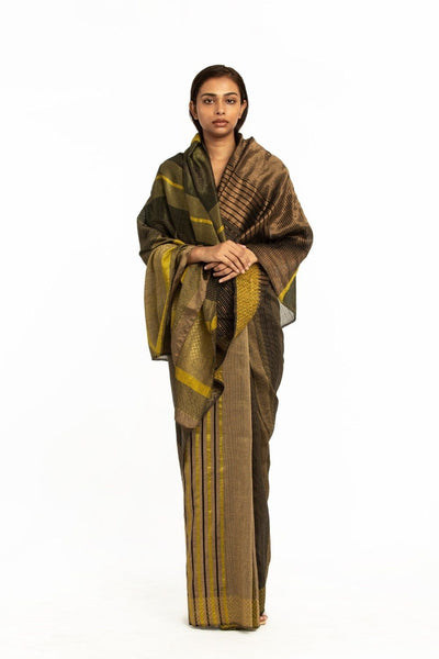 Handwoven Black Meen Saree Fashion Akaaro