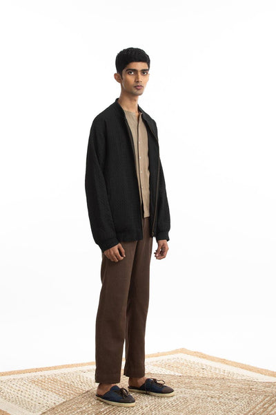 Handwoven Bomber Jacket Co-ord Basic Shirt Trouser Men Akaaro Men 