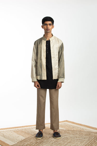 Handwoven Bomber Jacket Co-ord Basic Shirt Trouser Men Akaaro Men 