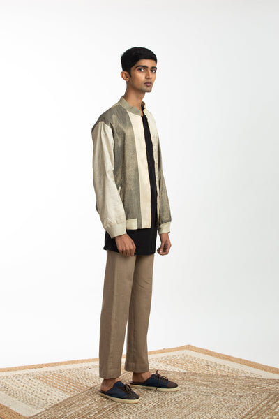 Handwoven Bomber Jacket Co-ord Basic Shirt Trouser Men Akaaro Men 