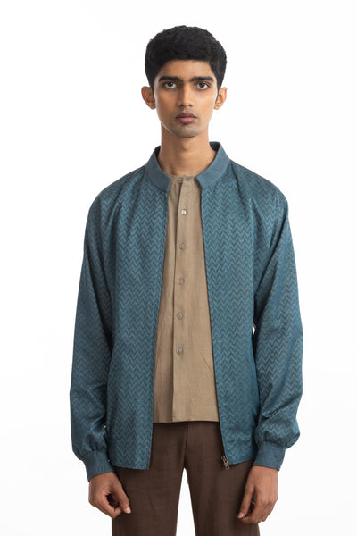 Handwoven Bomber Jacket Co-ord Basic Shirt Trouser Men Akaaro Men 