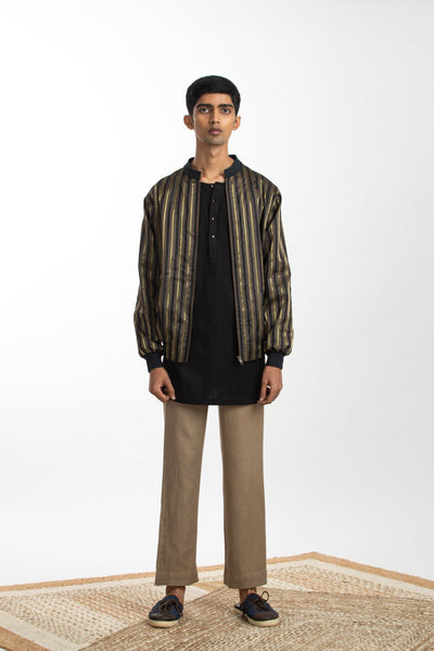 Handwoven Bomber Jacket Co-ord Basic Shirt Trouser Men Akaaro Men 