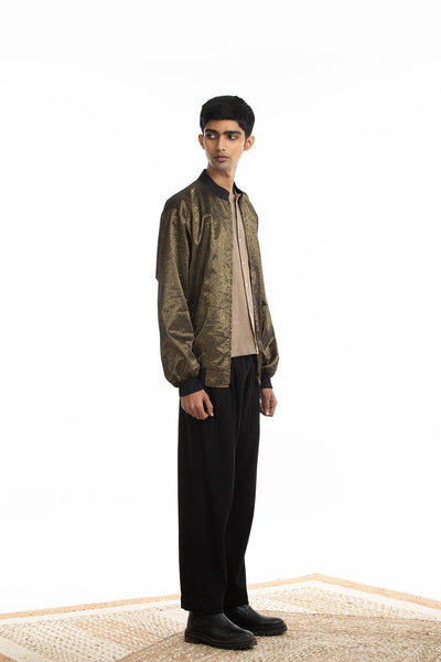 Handwoven Bomber Jacket Co-ord Basic Shirt Trouser Men Akaaro Men 