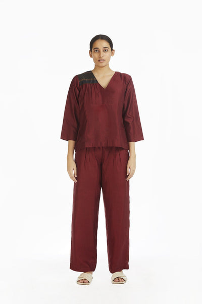 Handwoven Engineered Silk Top Fashion Akaaro