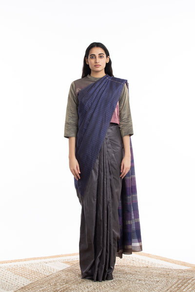 Handwoven Multicolor Engineered Silk Saree Fashion Akaaro