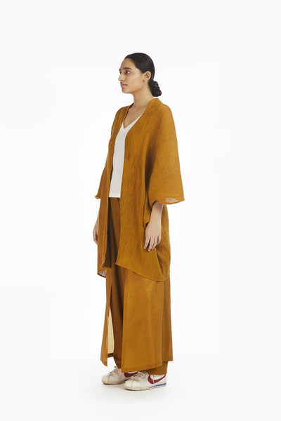 Handwoven Silk Cotton Kinji Cape Fashion Akaaro