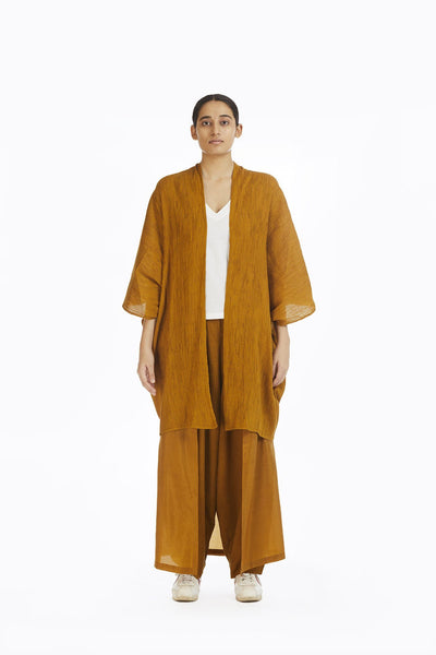 Handwoven Silk Cotton Kinji Cape Fashion Akaaro