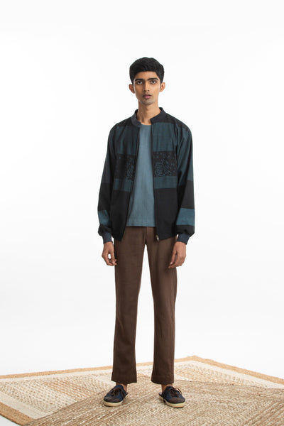 Handwoven Straight Brown Trouser Men Akaaro Men 