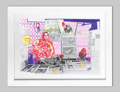 Haseena Chicken Shop Print Art Zoya Chaudhary 