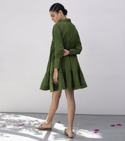 Heather & Grass Gathered Dress Fashion Khara Kapas