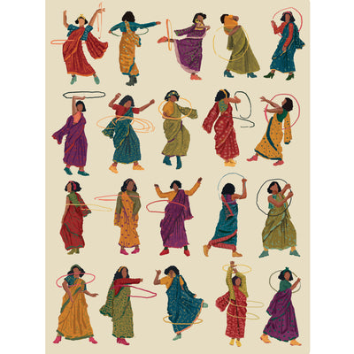 Hula in a Sari (Colour 2)