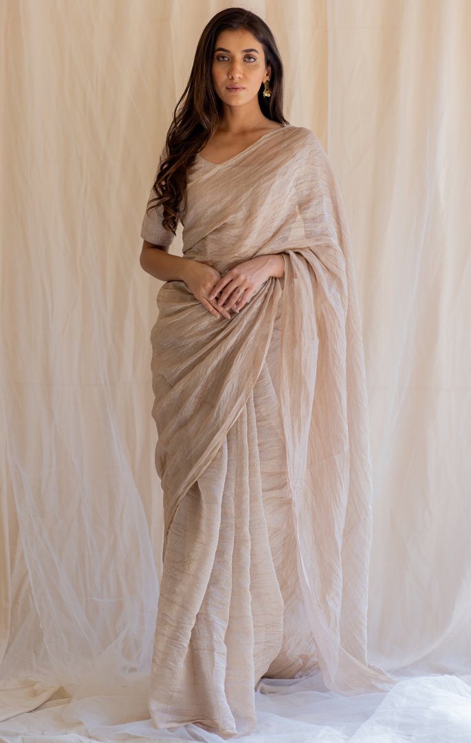 Inara Tissue Saree & Blouse Fashion Nirjara