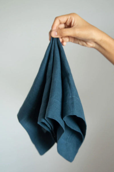 Indigo Linen Table Napkin Home Saphed Home