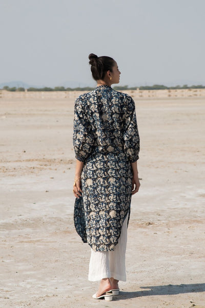 Indigo Orchid Kurta Set Fashion Marche
