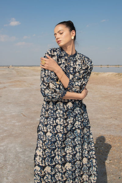 Indigo Orchid Kurta Set Fashion Marche