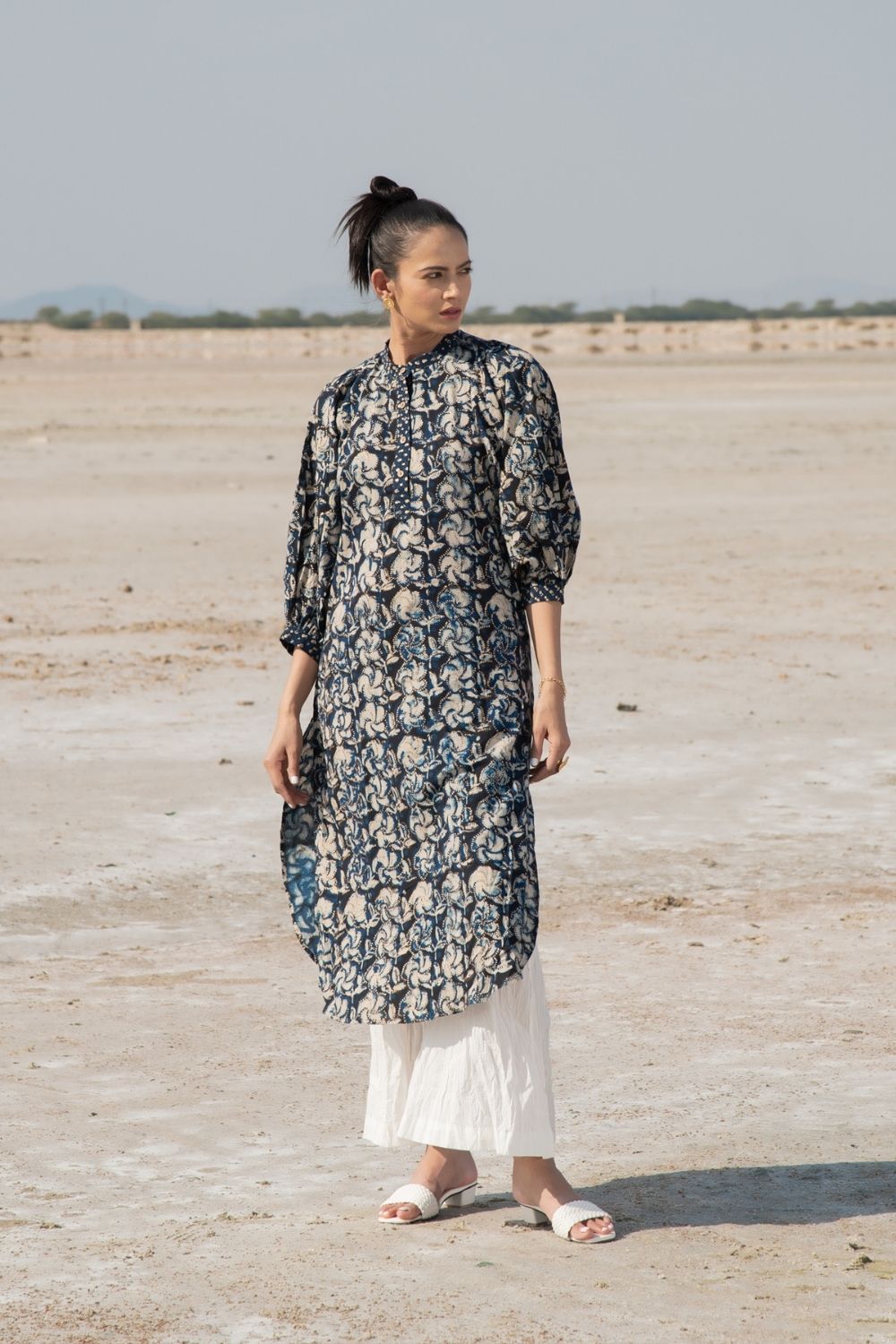 Indigo Orchid Kurta Set Fashion Marche