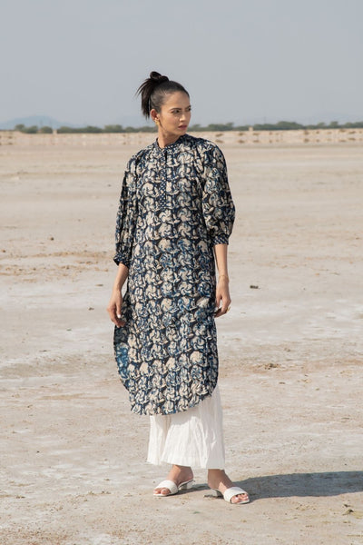 Indigo Orchid Kurta Set Fashion Marche