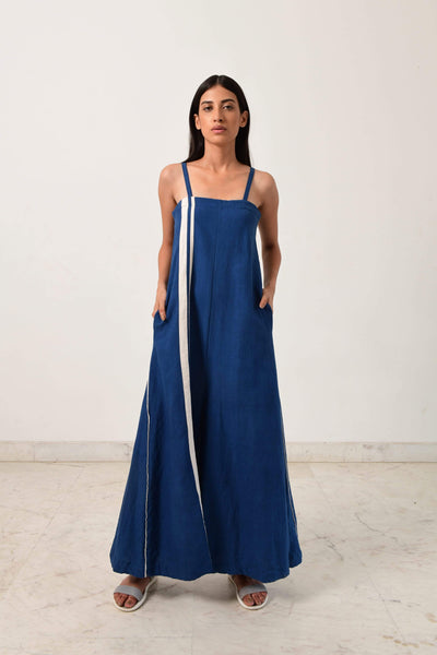 Indigo Strappy Jumpsuit Fashion Rias