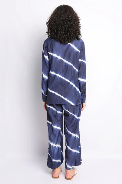 INK BLUE HAND DONE SHIBORI CO-ORD SET Fashion The Pot Plant