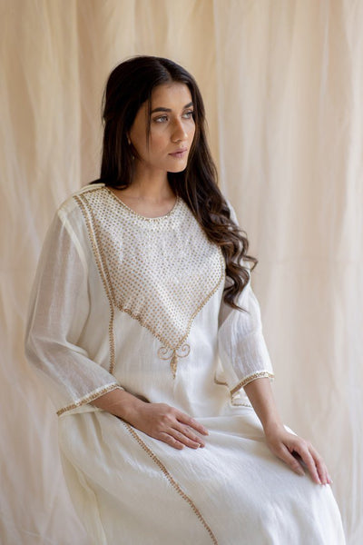 Ivory White Maheem Kurta Set Fashion Nirjara