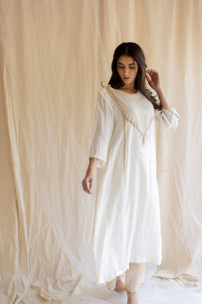 Ivory White Maheem Kurta Set Fashion Nirjara