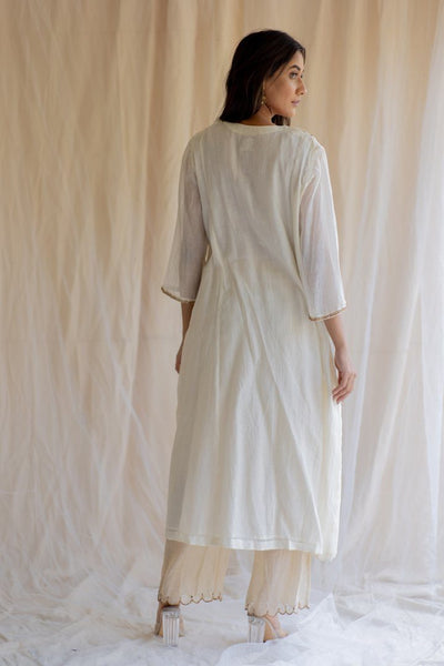 Ivory White Maheem Kurta Set Fashion Nirjara