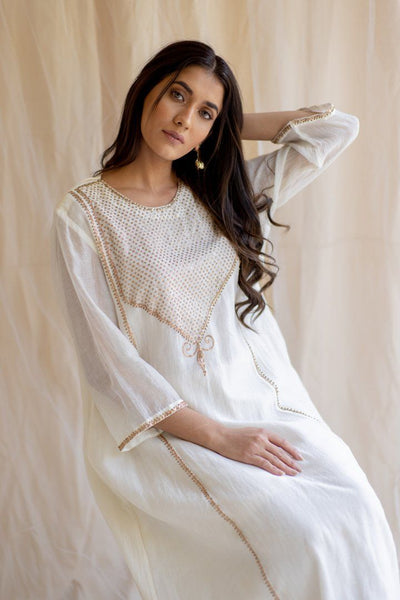 Ivory White Maheem Kurta Set Fashion Nirjara