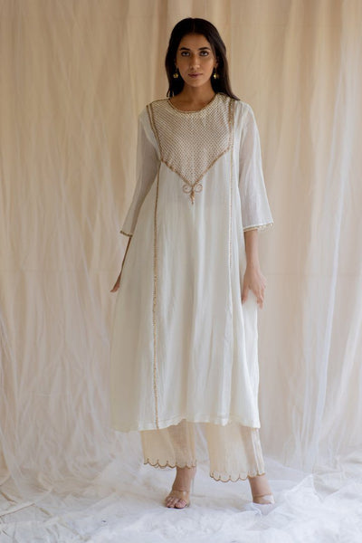 Ivory White Maheem Kurta Set Fashion Nirjara