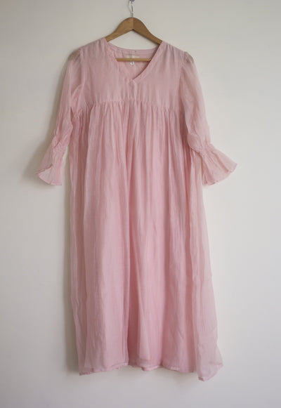 Juanita- Fabric ~Handwoven chanderi and handloom cotton- Blush Fashion Juanita 