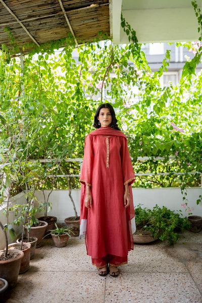 Juanita-Featuring Handwoven Chanderi Kurta Set with Resham Zari Fashion Juanita 