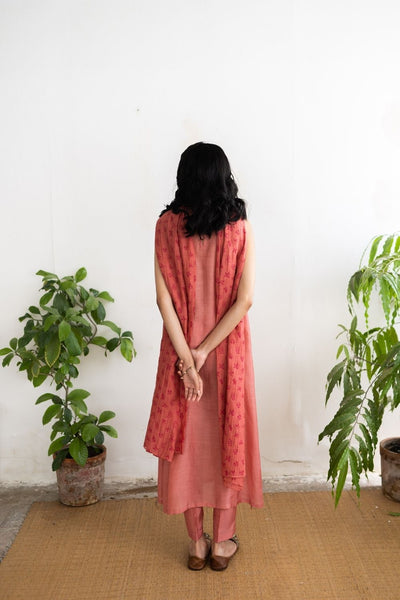 Juanita- Gather Neck Handwoven Cotton Silk Tunic Fashion Juanita 