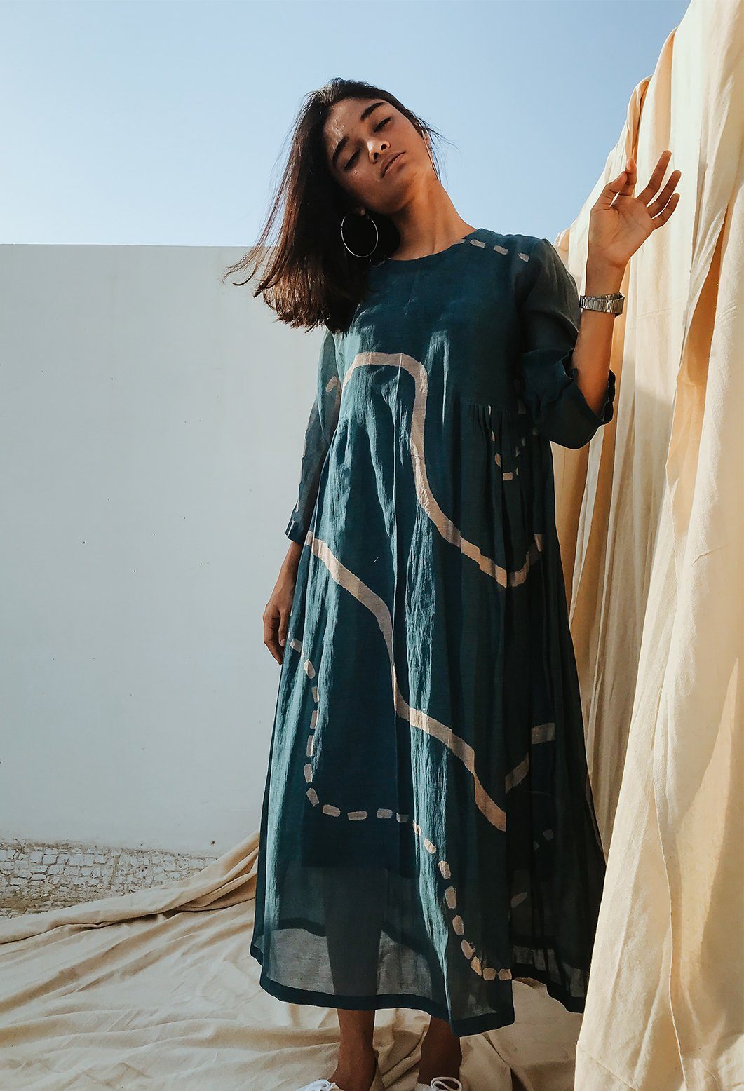 Kara Dress Indigo Fashion Nirjara