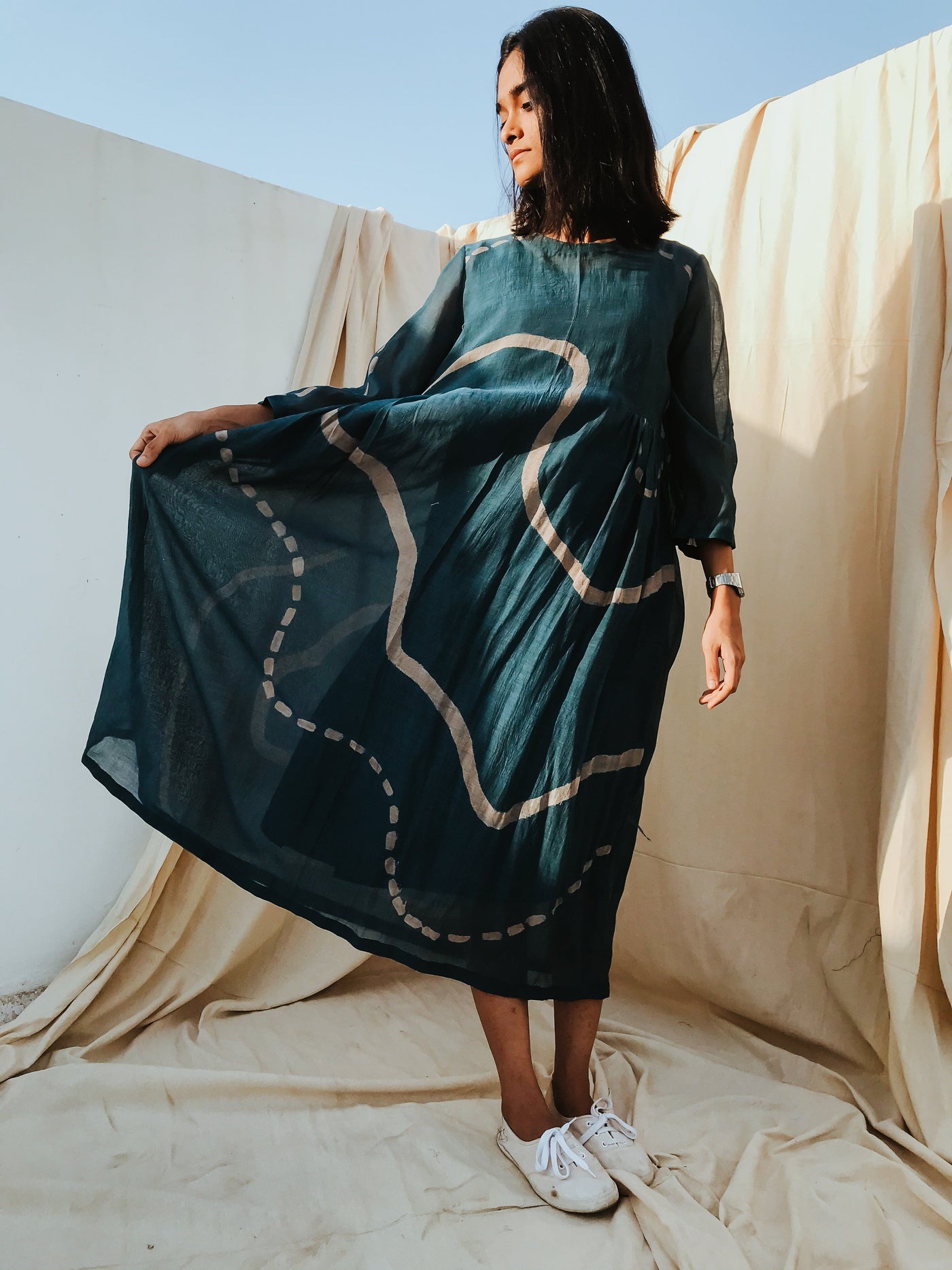 Kara Dress Indigo Fashion Nirjara