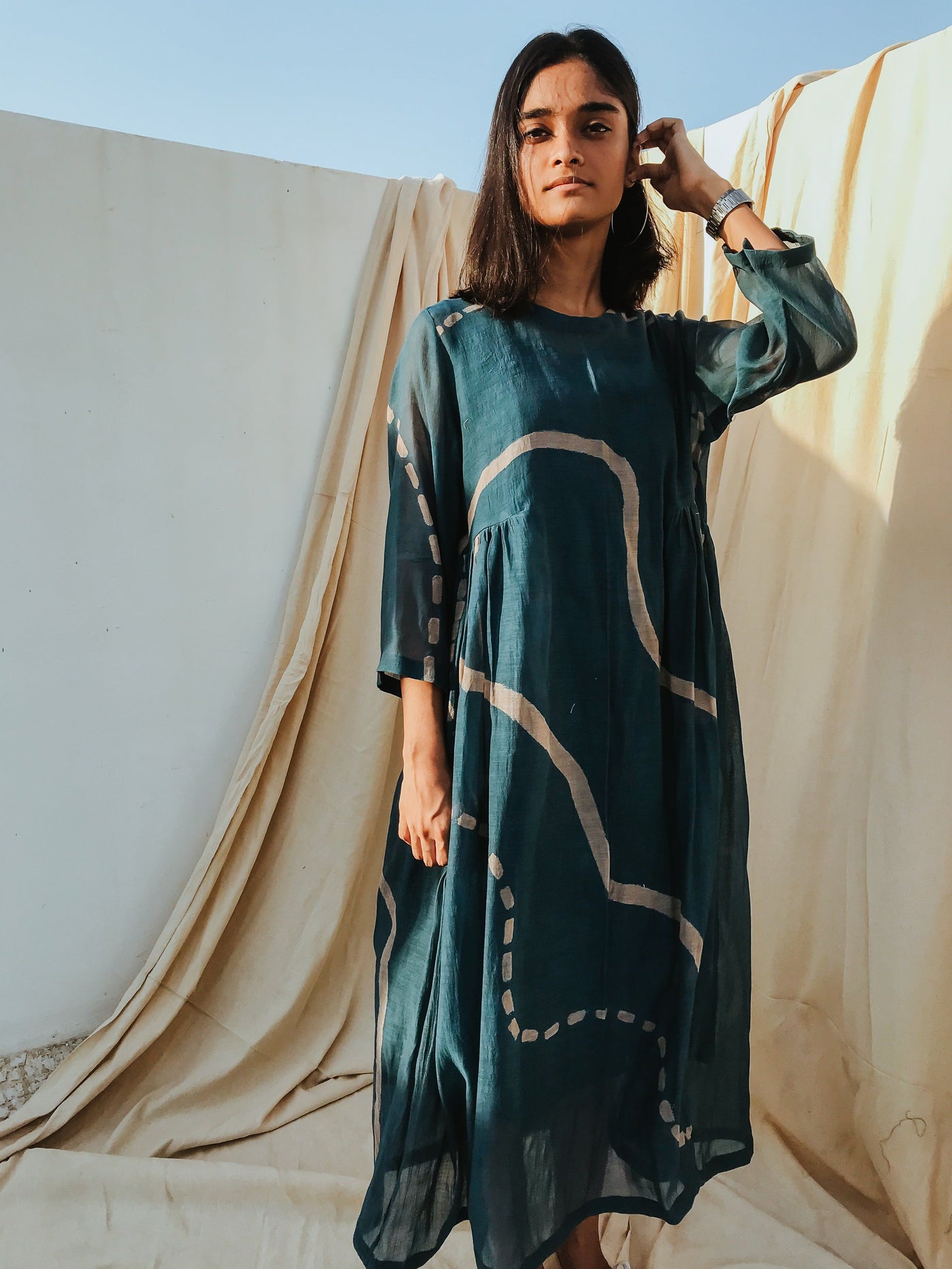 Kara Dress Indigo Fashion Nirjara