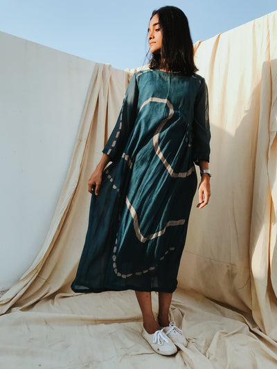 Kara Dress Indigo Fashion Nirjara