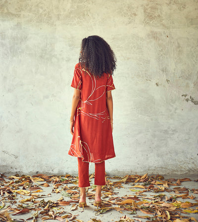 Kesari kurta set Fashion Khara Kapas