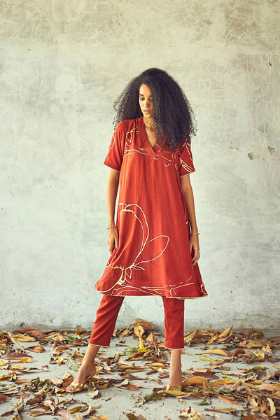 Kesari kurta set Fashion Khara Kapas