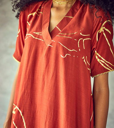 Kesari kurta set Fashion Khara Kapas