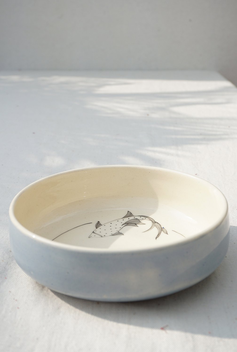 Koi Fish Pasta Bowl, Blue (Sold Individually) Home Minimal Indian 