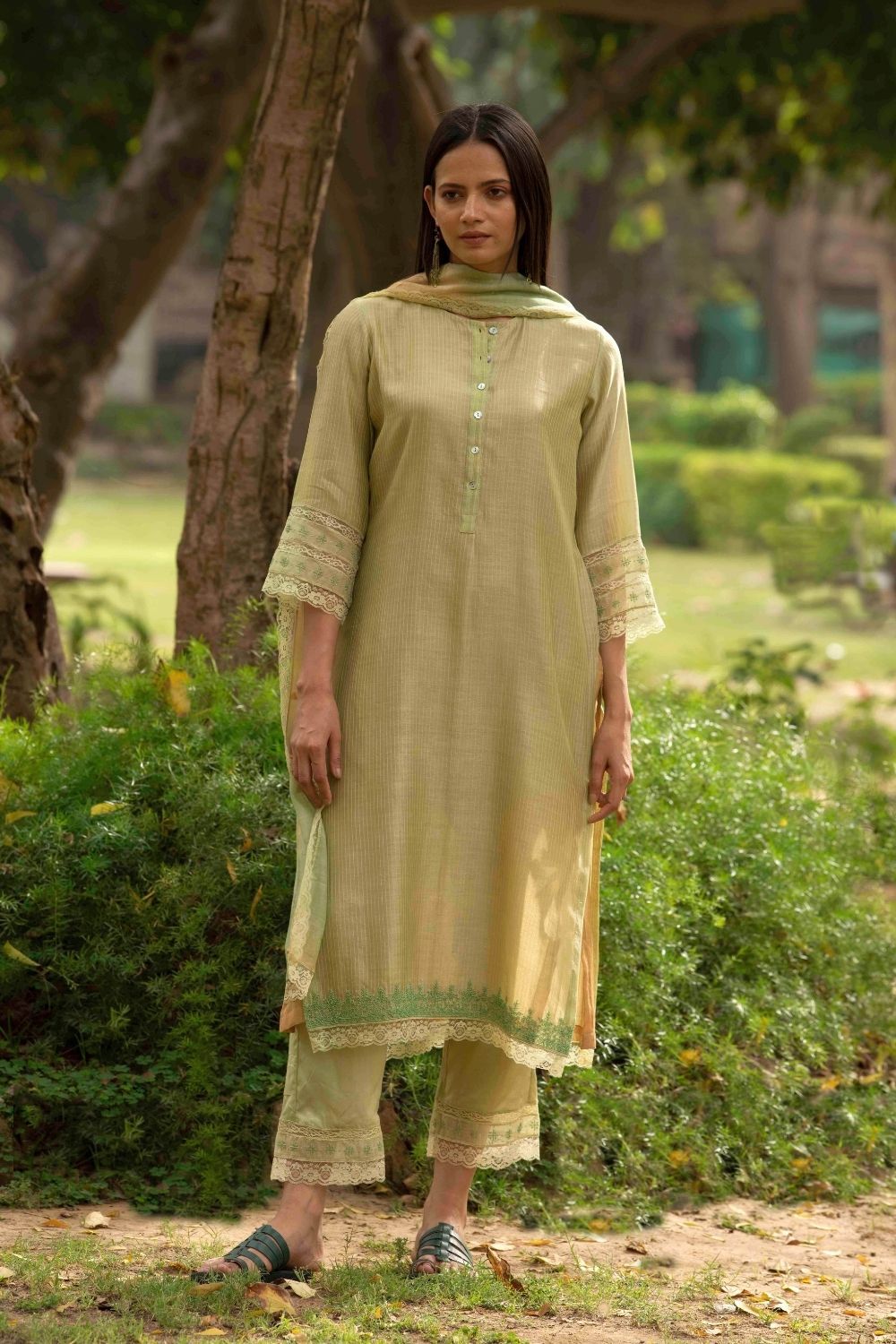 Kumud Light Green Kurta Set Fashion Priti Prashant 