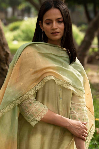 Kumud Light Green Kurta Set Fashion Priti Prashant 