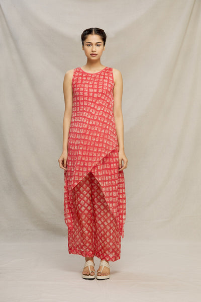 LAAL BATIK DOUBLE BIAS BOAT NECK TUNIC Fashion MYOHO 