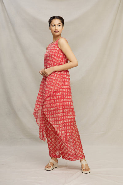 LAAL BATIK DOUBLE BIAS BOAT NECK TUNIC Fashion MYOHO 
