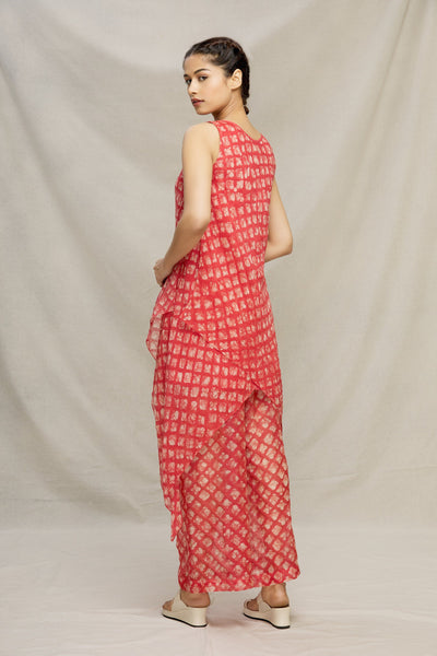 LAAL BATIK DOUBLE BIAS BOAT NECK TUNIC Fashion MYOHO 